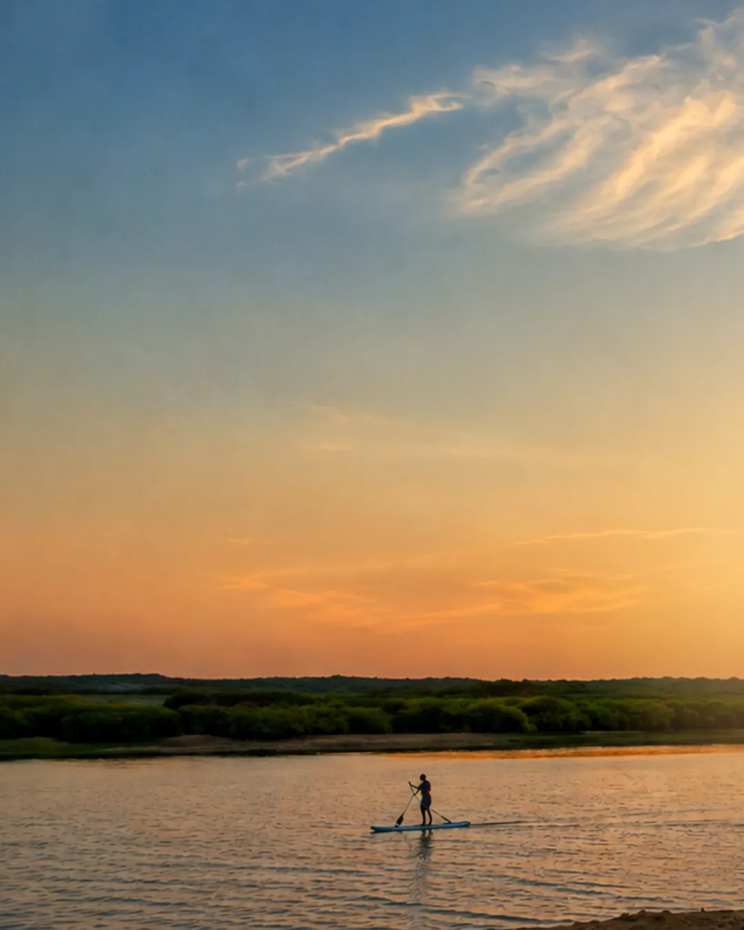 Sunset en el río — Fundo Ikigai